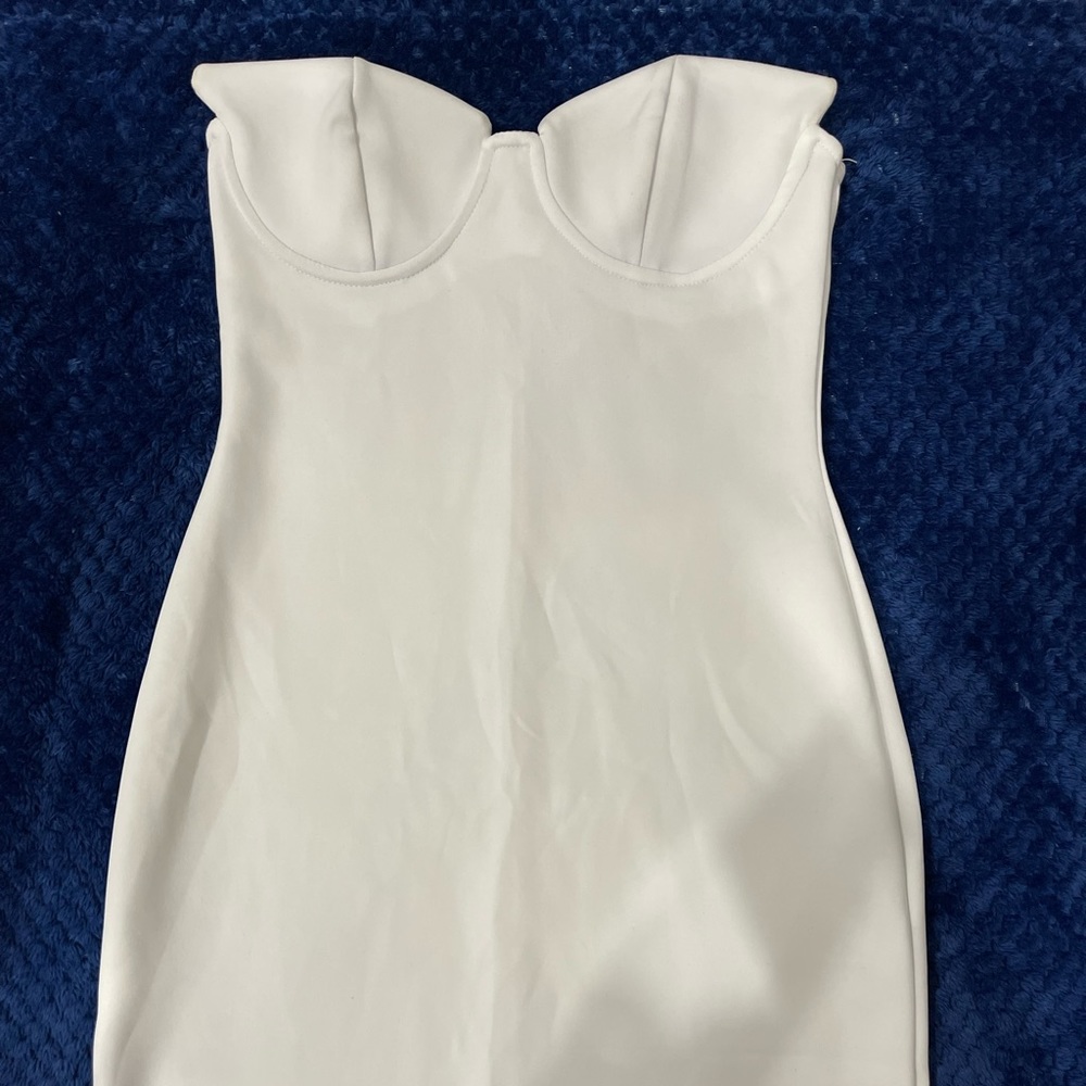 White Strapless Dress